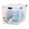 IRIS USA 156qt WEATHERPRO Airtight Plastic Storage Bin with Lid and Seal and Secure Latching Buckles